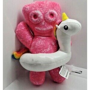IT'Sugar Sour Patch W/ Unicorn Float 9in Stuffed Plush Pillow Pink Kid Y2K